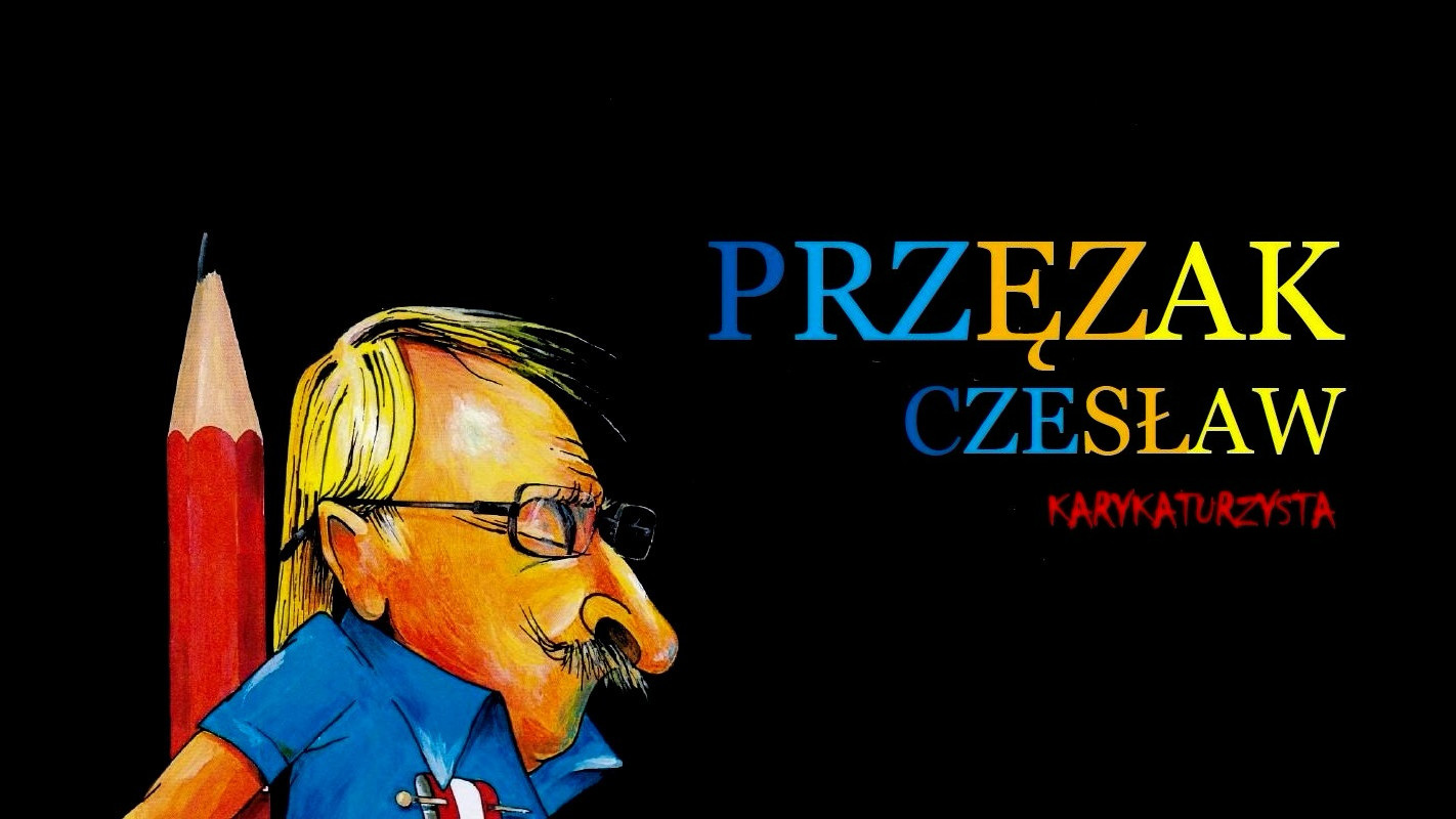 Autorska karykatura Czesława Przęzaka